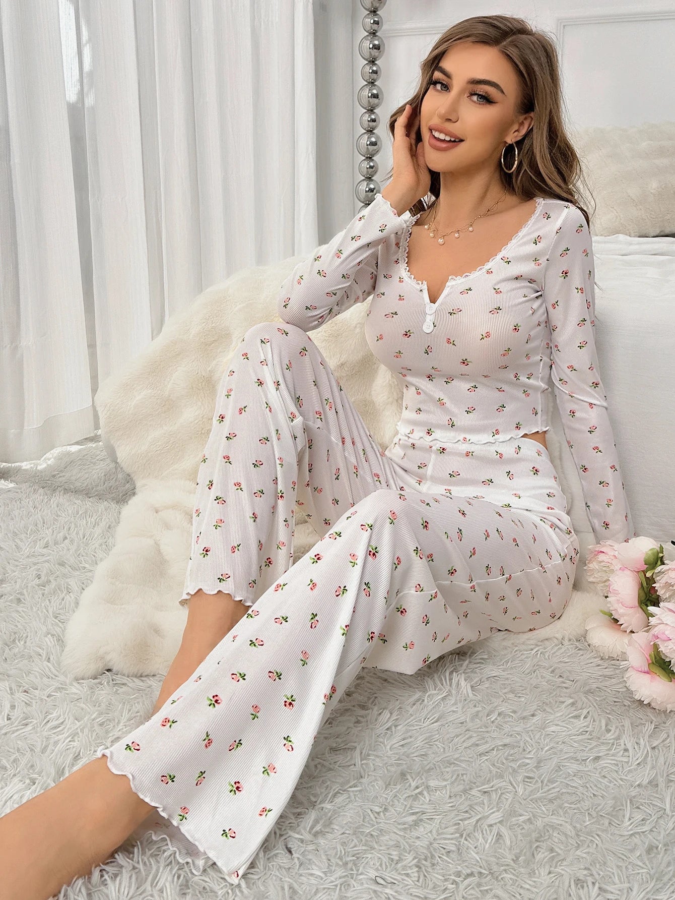 Floral Print Loungewear Nightwear